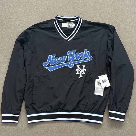 Aime Leon Dore New York Mets Nylon V-Neck Pullover size S - Picture 1 of 9
